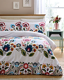 Julipa Folk Bouquet Duvet Cover Set