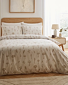 Augusta Mushroom Duvet Cover Set