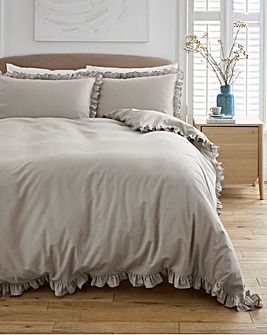 Ruffled Edge Duvet Cover Set