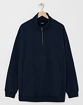 1/4 Zip Relaxed Fit Sweatshirt
