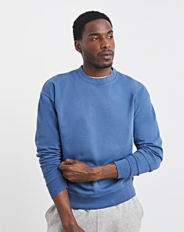 Relaxed Fit Garment Dyed Crew Sweat