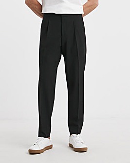 Tailored Loose Fit Pleat Front Trouser