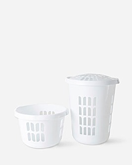 Wham Laundry Deluxe Round Laundry Bucket & Basket Set