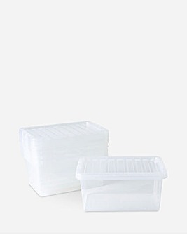 Wham Crystal 11Ltr Box and Lid 5pk