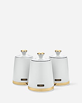 Tower Cavaletto Set of 3 Canisters White