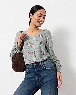 FatFace Clemence Floral Blouse