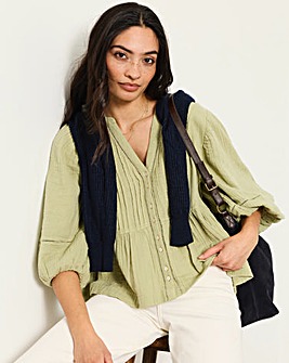 FatFace Rosalie Embroidered Blouse