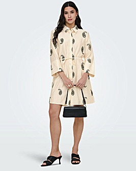 JdY Thea 7/8 Sleeve Embroidery Shirt Dress