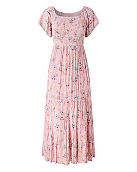 Joe Browns Beautiful Butterfly Print Crinkle Dress