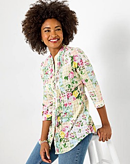 Joe Browns Perfectly Patchwork Printed Cotton Blouse