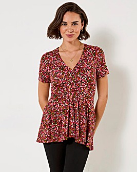 Joe Browns Diana Ditsy Jersey Tunic Top