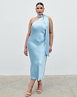 Pretty Lavish Sheree One Shoulder Scarf Midaxi Dress