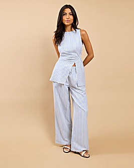 Little Mistress Blue Stripe Trouser