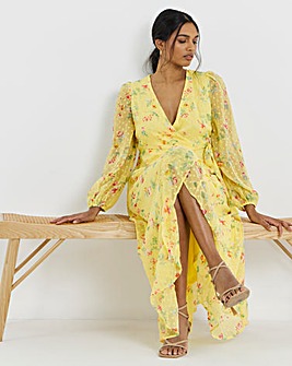 Vila L/S Ankle Wrap Dress