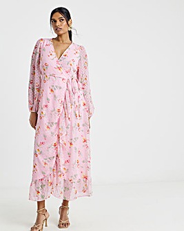 Vila L/S Ankle Wrap Dress