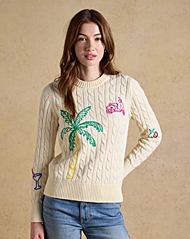 Joules Palm Tree Jumper