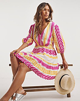 Tropadelic Jaquard Mini Beach Dress