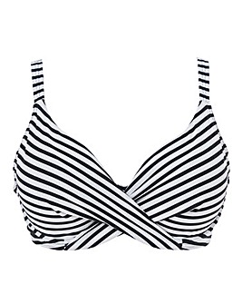 Figleaves Tailor Underwired Non- Padded Wrap Plunge Bikini Top
