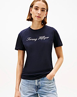 Tommy Hilfiger Script Crew Neck Tee