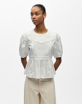 Object Half Sleeve O-Neck Top