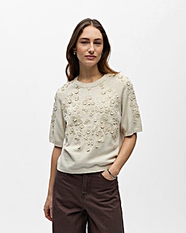 OBJECT Short Sleeve Pullover Top