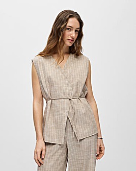 OBJECT Tie Front Waistcoat