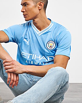 PUMA Manchester City FC 2023/24 Short Sleeve Home Jersey