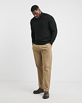 Polo Ralph Lauren Black Merino Polo Neck Jumper