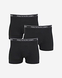 Polo Ralph Lauren 3 Pack Classic B&T Logo Black Trunks