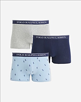 Polo Ralph Lauren 3 Pack Classic Blue Trunks