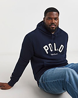 Polo Ralph Lauren Navy Arch Varsity Logo Hoodie