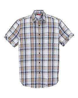 Southbay Short Sleeve Check Shirt Longer Length