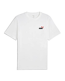 PUMA Essentials 2 Colour Small No. 1 Logo T-Shirt