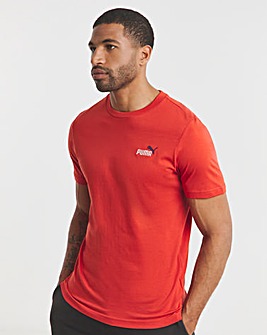 PUMA Essentials 2 Colour Small No. 1 Logo T-Shirt