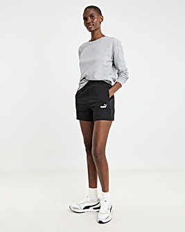 PUMA Essentials Small No.1 Logo 5" High Waist Shorts