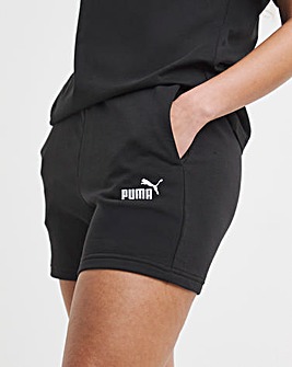 PUMA Essentials Small No.1 Logo 5" High Waist Shorts