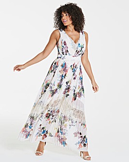 Little Mistress Floral Print Maxi Dress