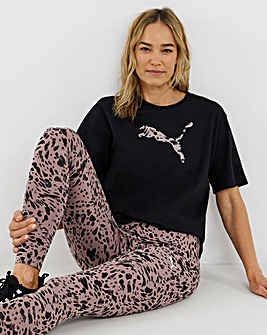 PUMA Animal Print Mid-Rise Leggings