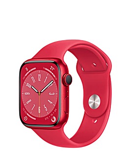 Apple Watch Series 8 GPS 45mm Case with Sport Band - Red