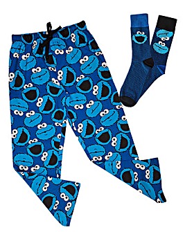 Cookie Monster Loungepant & 2pk Socks