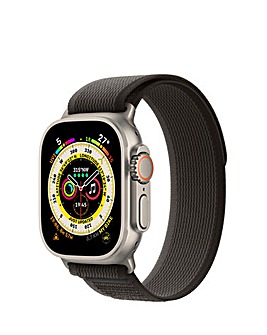 Apple Watch Ultra GPS + Cellular, 49mm Case, Black/Gray Trail Loop - S/M