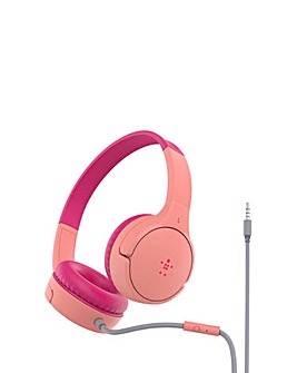 Belkin Soundform Mini Wired On-Ear Headphones For Kids - Pink