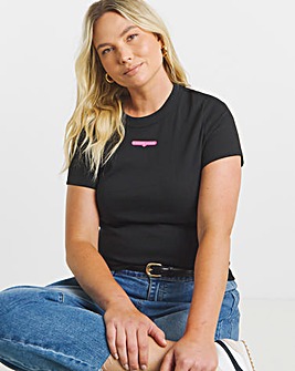 Tommy Jeans Slim Neon Logo T-Shirt