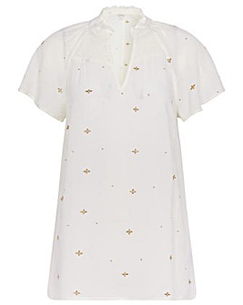 Monsoon Embroidered Ditsy Top