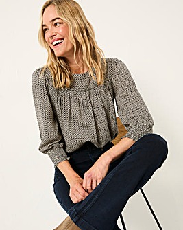 FatFace Shelley Ikat Blouse