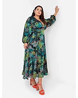 Lovedrobe Luxe Tropical Print Maxi Dress
