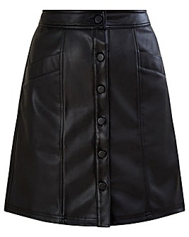 Monsoon Shirley PU Leather Mini Skirt