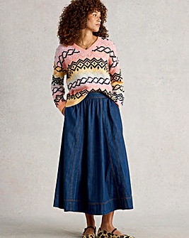 White Stuff Spacedye Pointelle Fairisle
