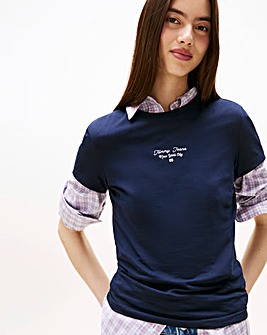Tommy Jeans Slim Logo Script T-Shirt