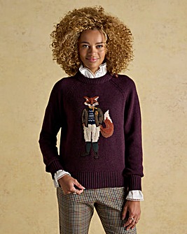 Joules Jonty Fox Knitted Jumper